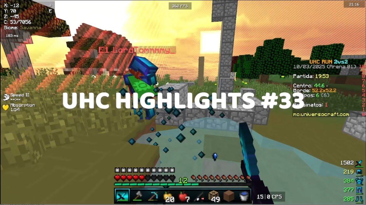 UHC RUN HIGHLIGHTS #33 | LEVELS TO IT | MOMON4ZI| Universocraft