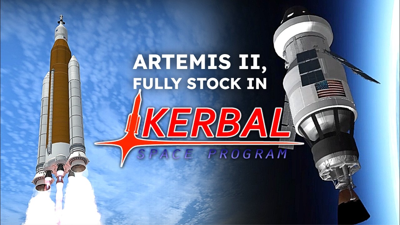 Корабли SLS и Artemis II воссозданы в KSP. Полностью в оригинальном состоянии!