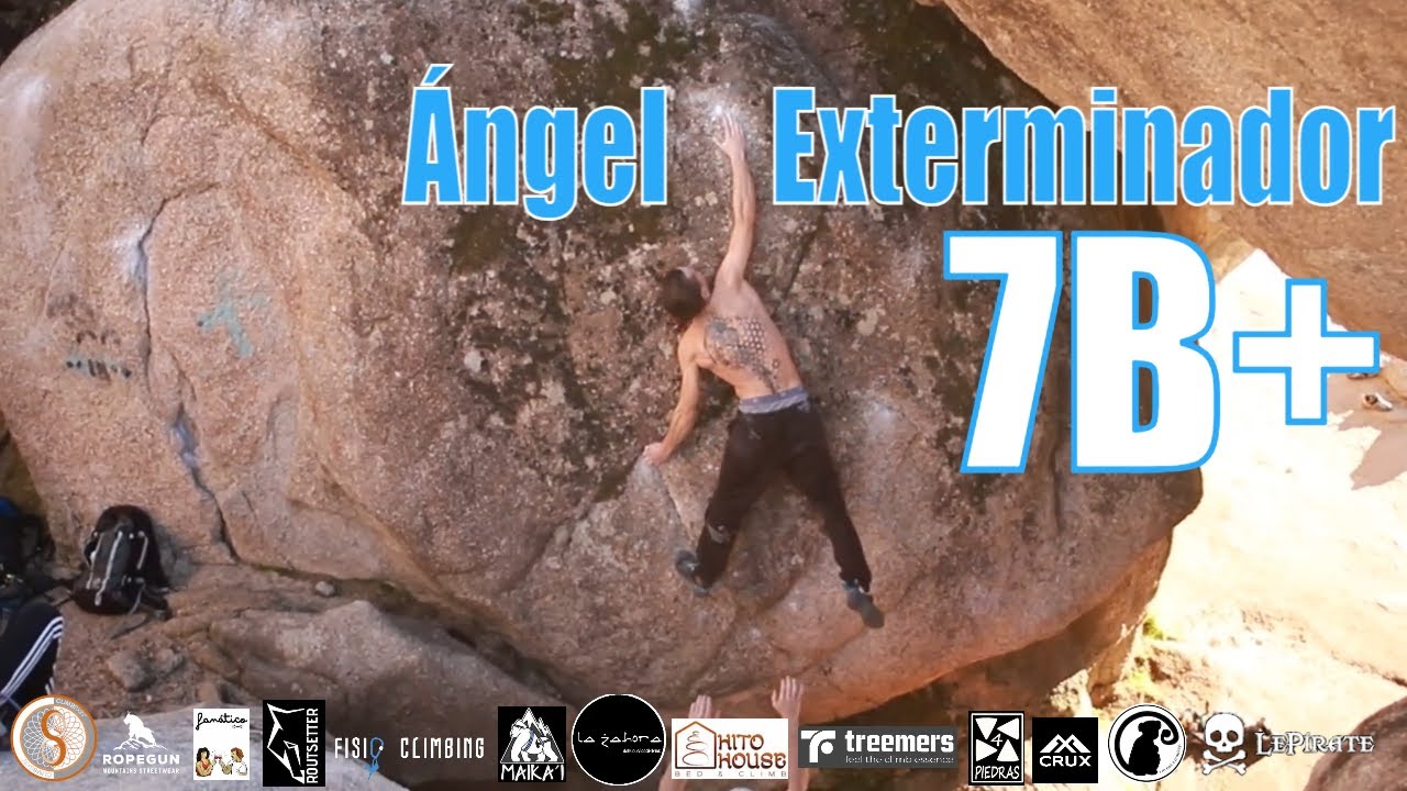 Ángel Exterminador 7B+ | Torrelodones Boulder | Sector La Cueva