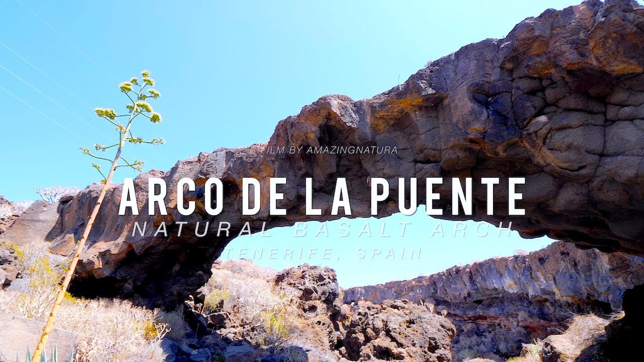Arco de La Puente - Natural Basalt Arch | Tenerife (ES) | 4k