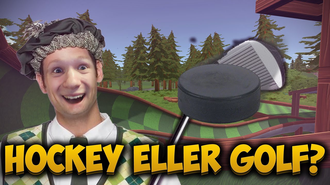 Golf med venner - "Hockeypuck!"