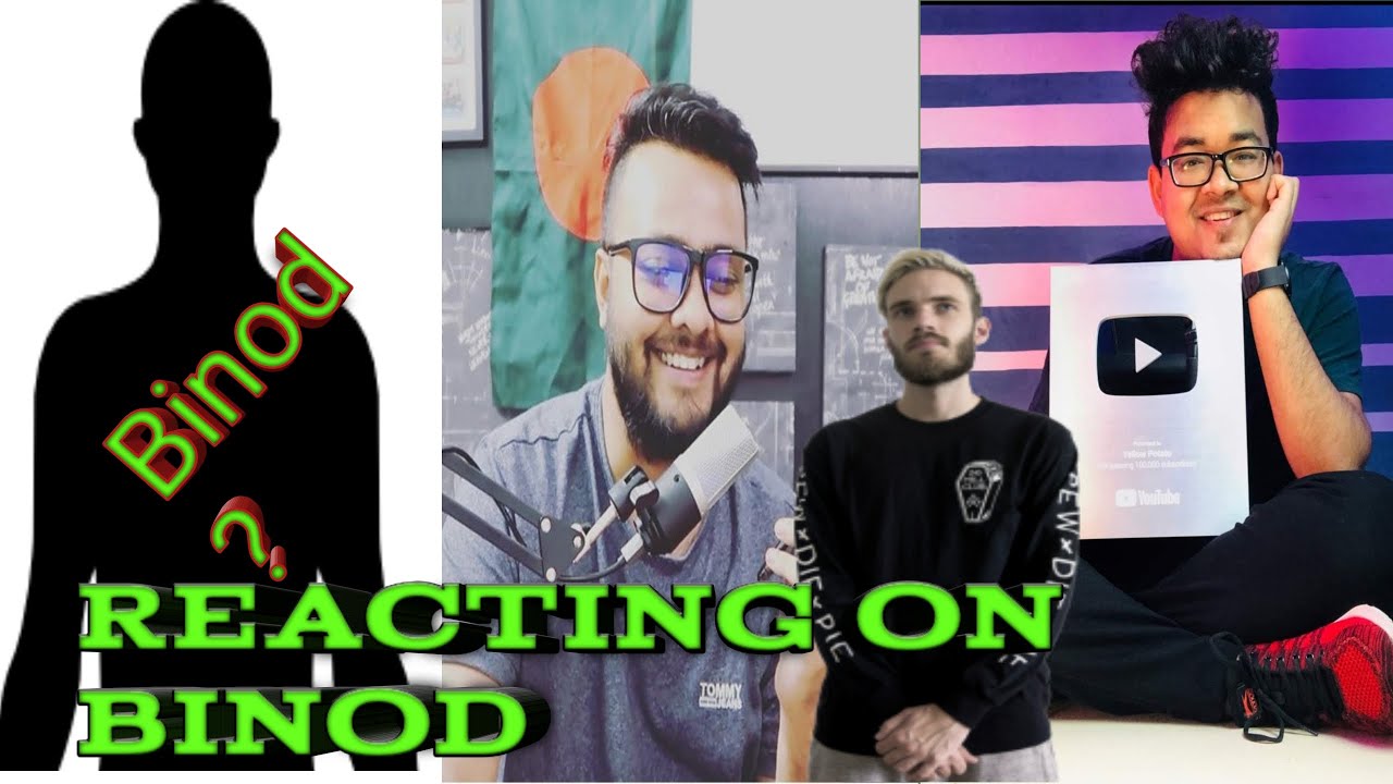 STORY BEHIND BINOD EXPLAINED | YOUTUBERS REACTION ON BINOD | PEWDIEPIE REACTION ON BINOD | #SOURCMAN