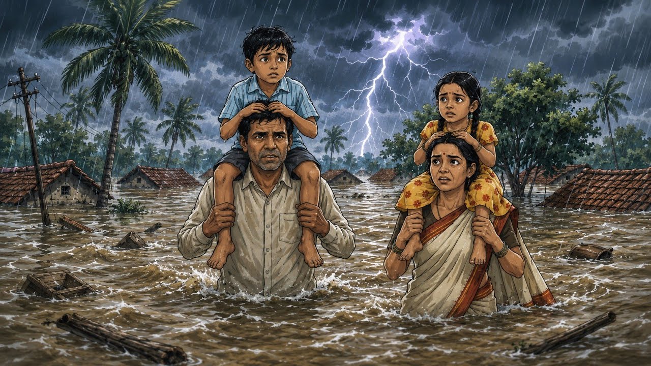 1990s Telugu Village Flood Story | The Heavy Rain That Submerged a Village | The Village That Sur...