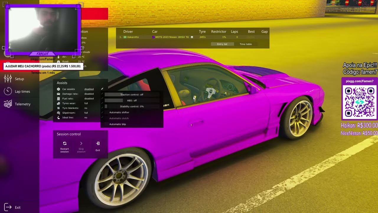 Assetto Corsa no PXN V99 | pix com ia