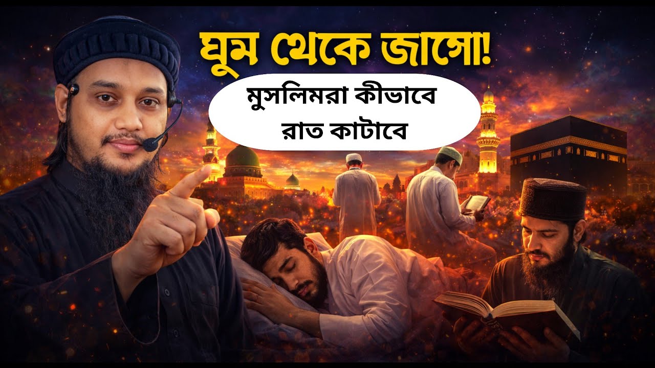 ঘুম থেকে জাগো! মুসলিমরা কীভাবে রাত কাটাবে | আবু ত্বহা মুহাম্মদ আদনান | #banglawazmahfil #waz 