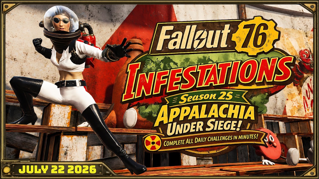 Выполните все ежедневные испытания за считанные минуты! Fallout 76 &mdash; среда, 22 июля 2026 г.