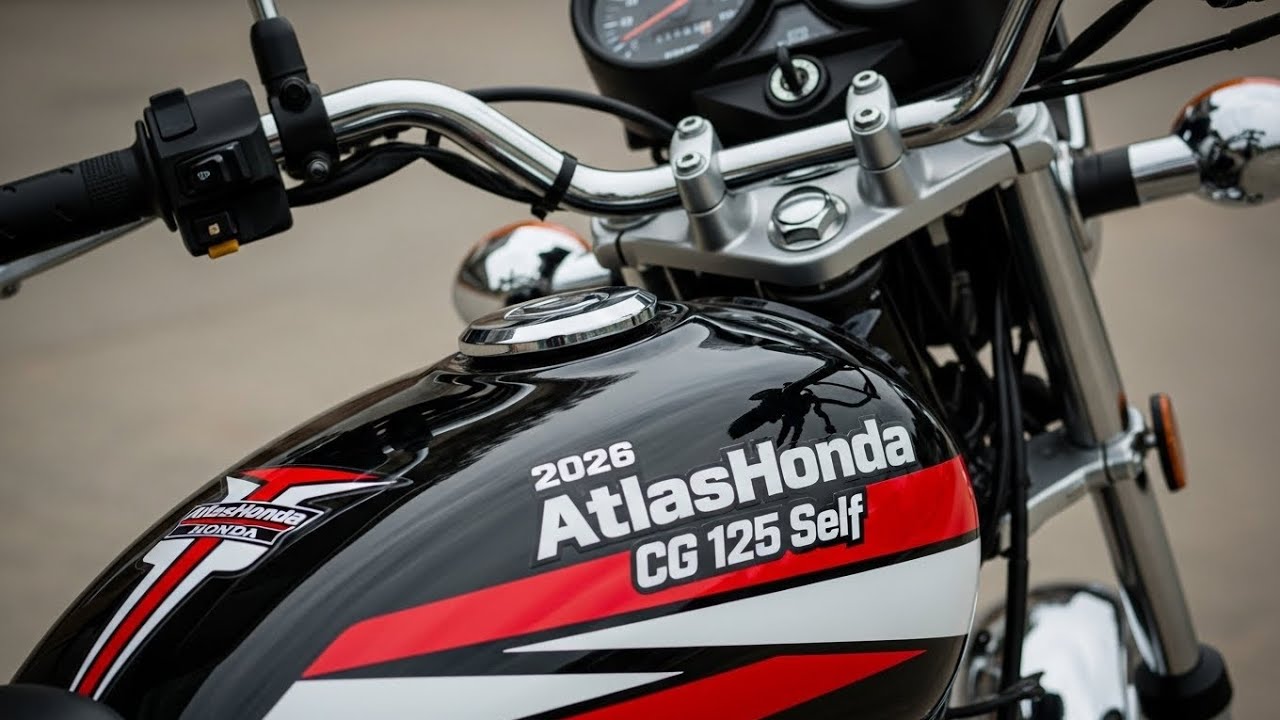 Honda CG 125 Atlas с электростартером 2026 года | Цена, расход топлива, характеристики и полный о...
