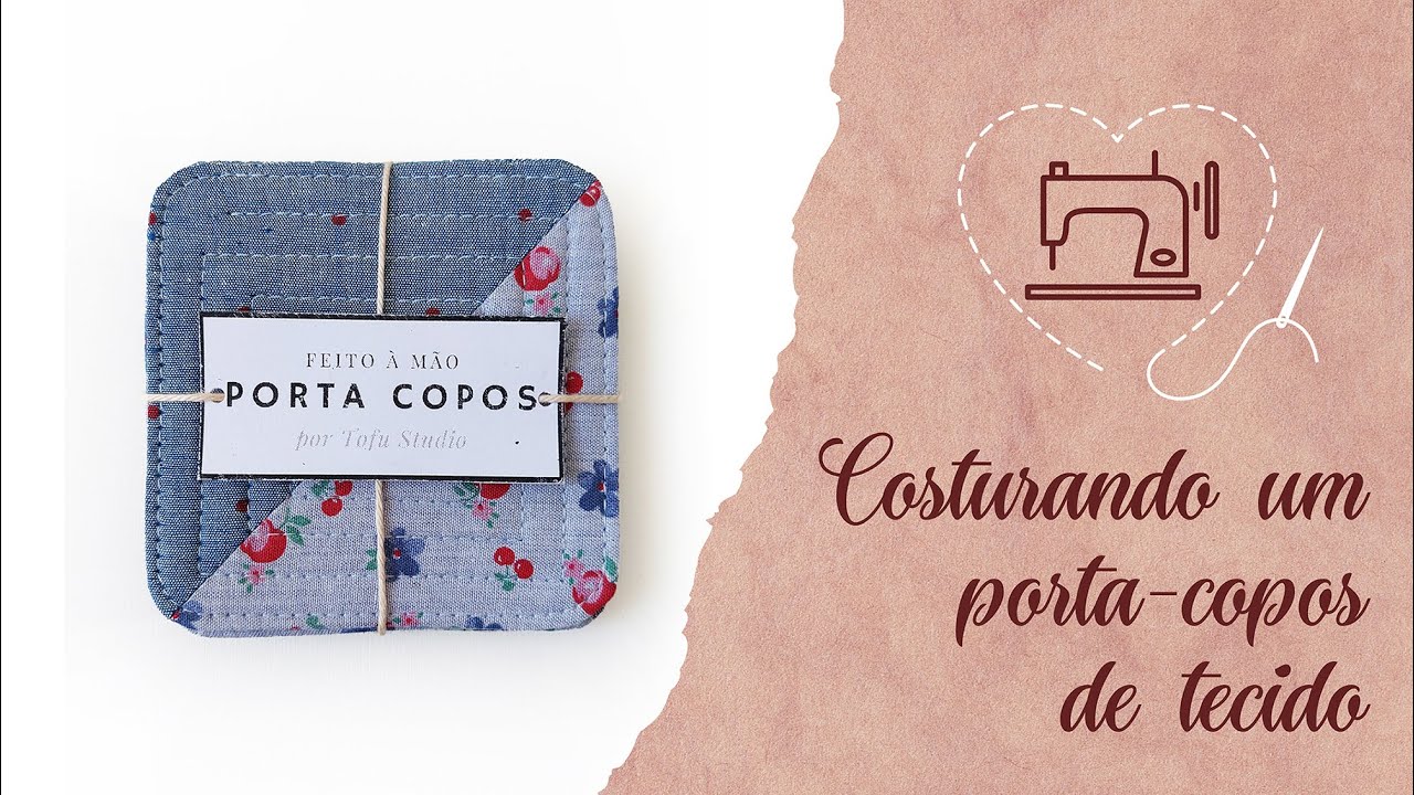 Como fazer um jogo de porta-copos de tecido bem rápido e prático