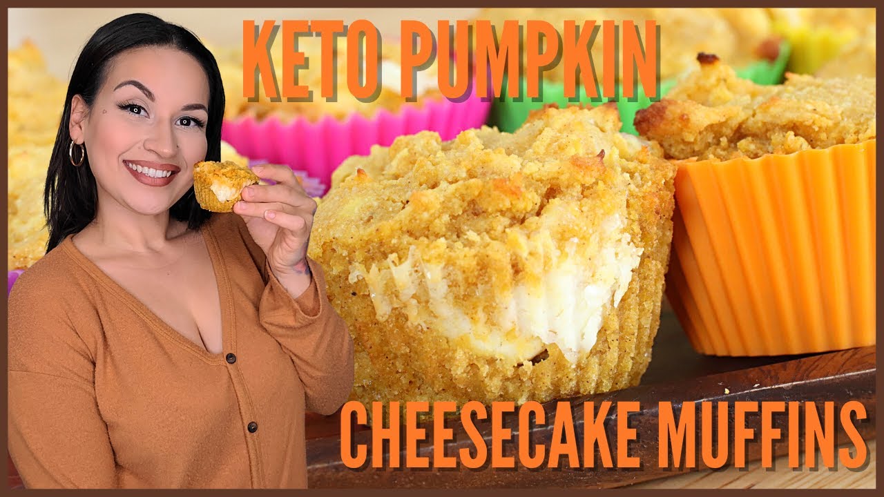 Keto Pumpkin Cheesecake Muffins