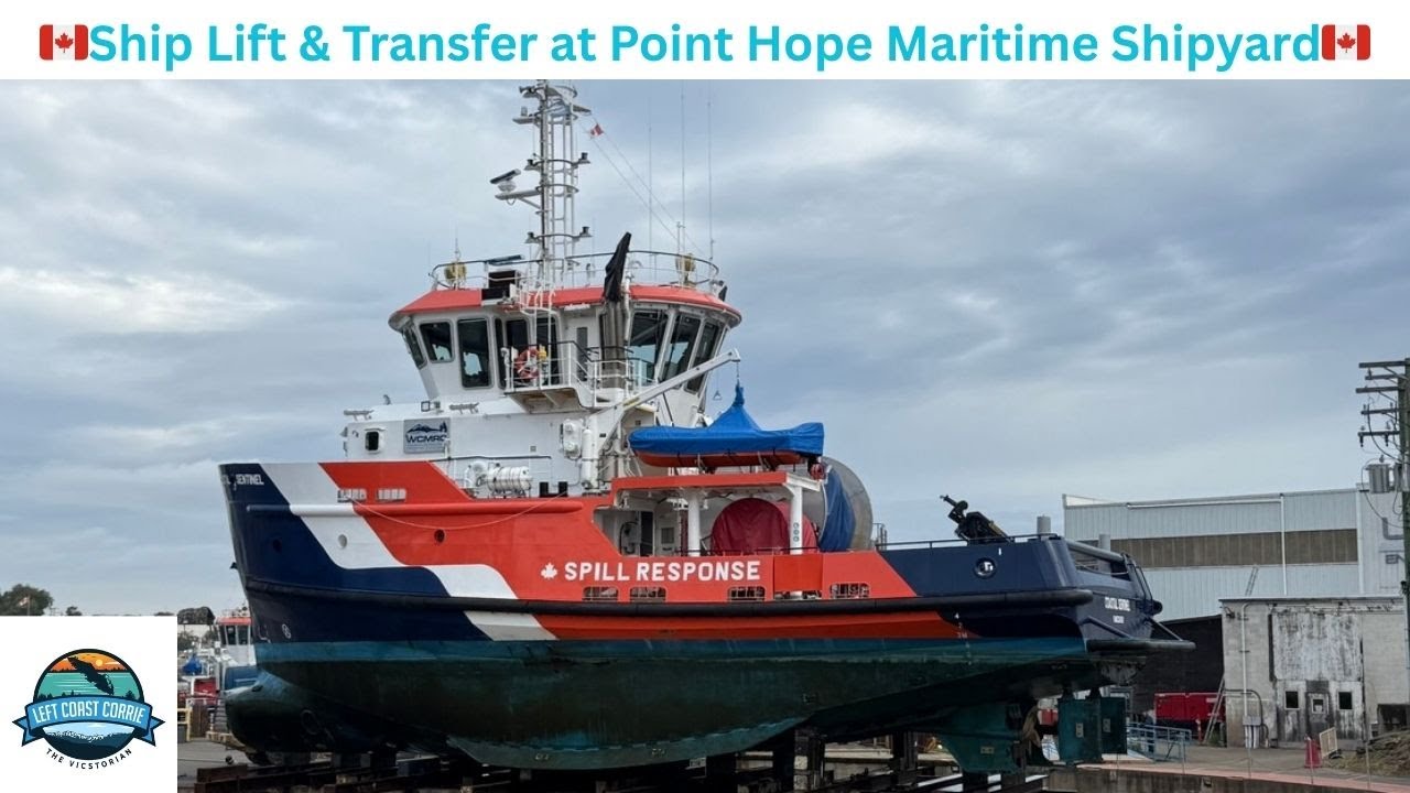 The Coastal Sentinel Lift & Yard Transfer at Point Hope Maritime Shipyard