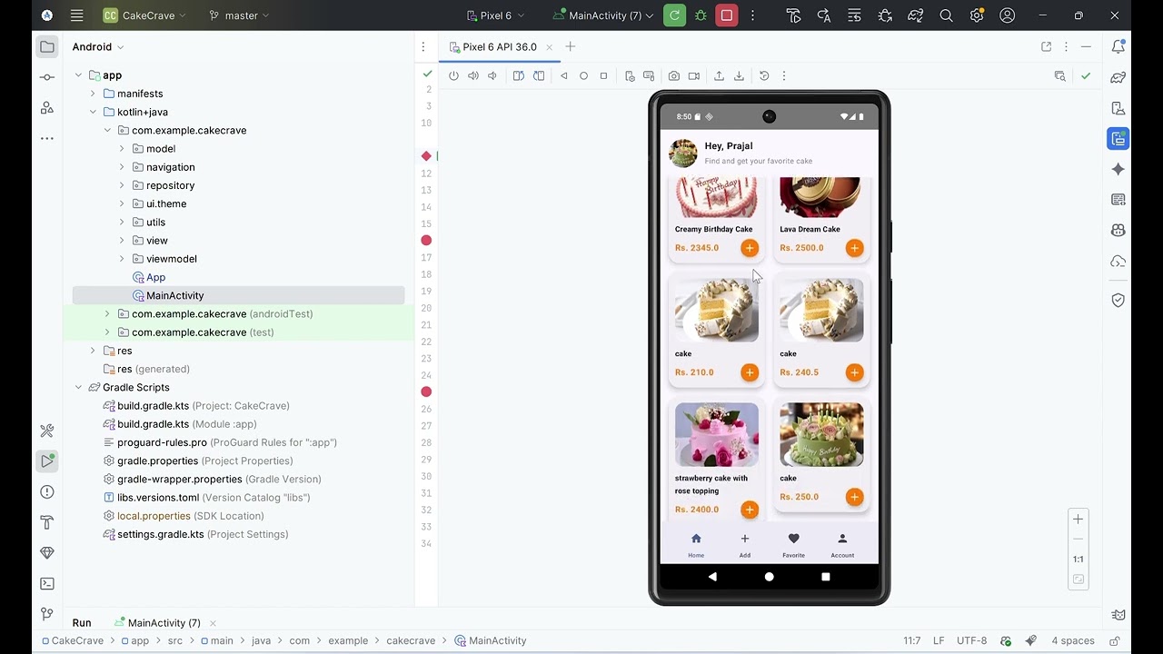 CakeCrave_SP5000COM Android Application Development with Kotlin