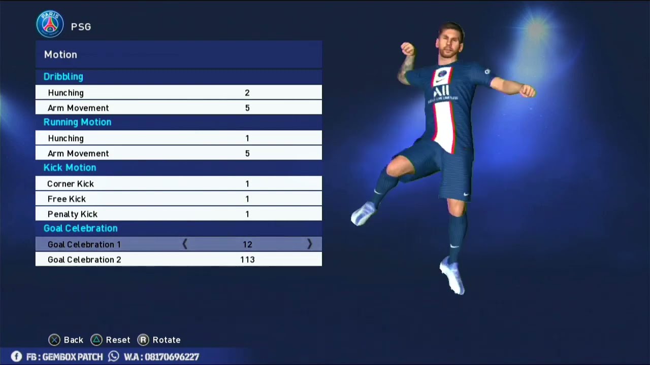 GOAL CELEBRATION EFOOTBALL GEMBOX PATCH 2023 PS3