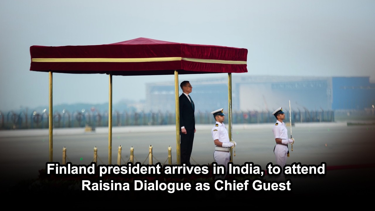Finland president arrives in India, to attend Raisina Dialogue as Chief Guest