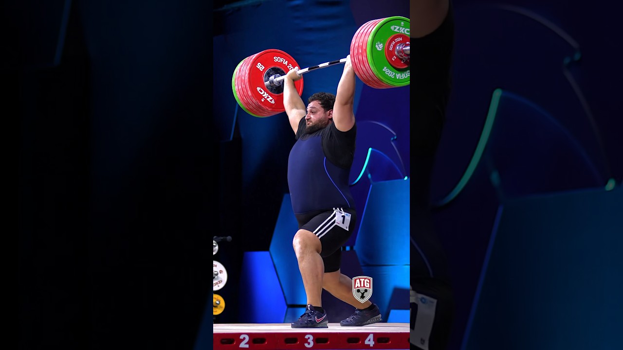 Varazdat Lalayan 🇦🇲 250kg / 551lbs C&J! 2024 Euros #weightlifting #cleanandjerk