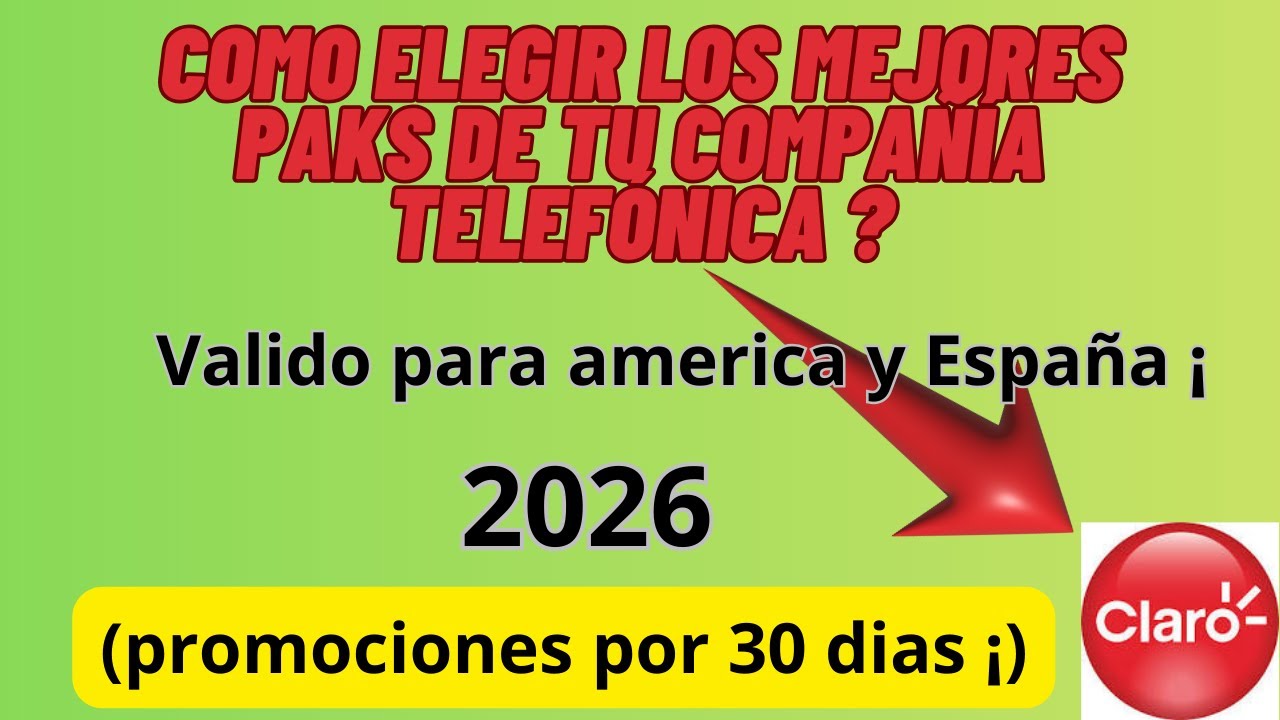 Cómo comprar los mejores Packs por 30 días para tu móvil y ahorrar ? Claro como el agua?