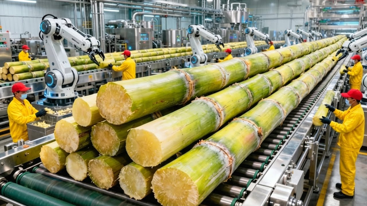 Inside A Modern Cane Sugar Factory Fresh Sugar Process