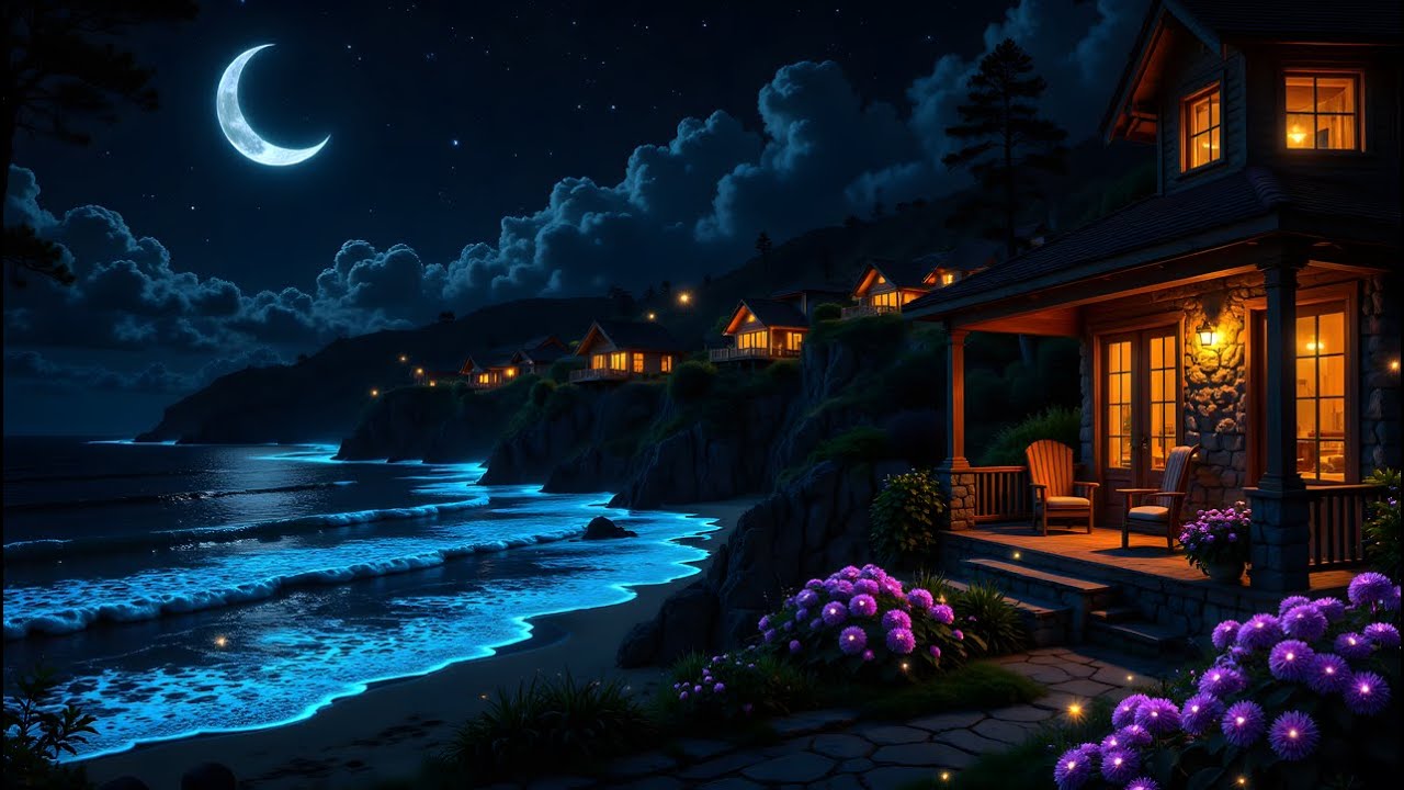 Tranquil Sleep Journeys With Ocean Sounds - Calm Your Mind & Brain Massage While You Sleep