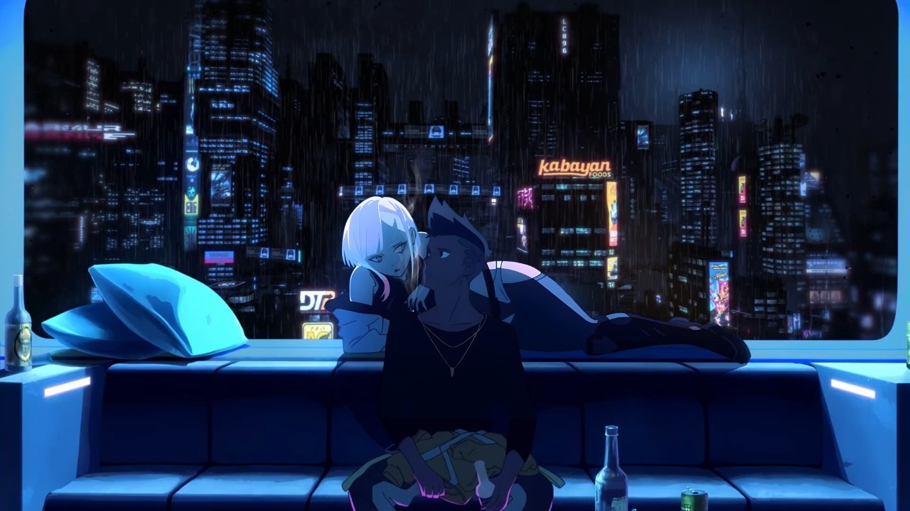 🌧️let go of everything for now... (cyberpunk ambience and relaxing rain music)