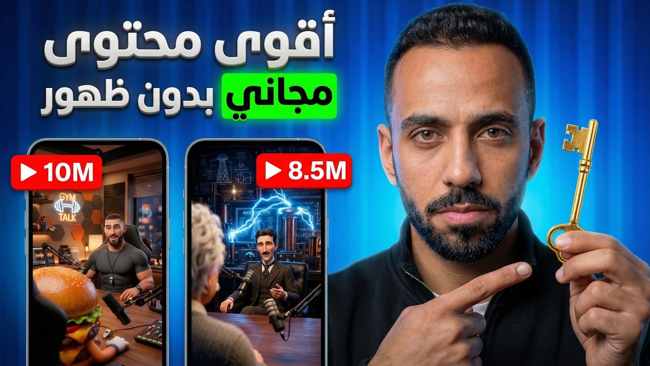 اداة ذكاء اصطناعي سحرية تصنع فيديوهات بدون ظهور ومجانية بالكامل !