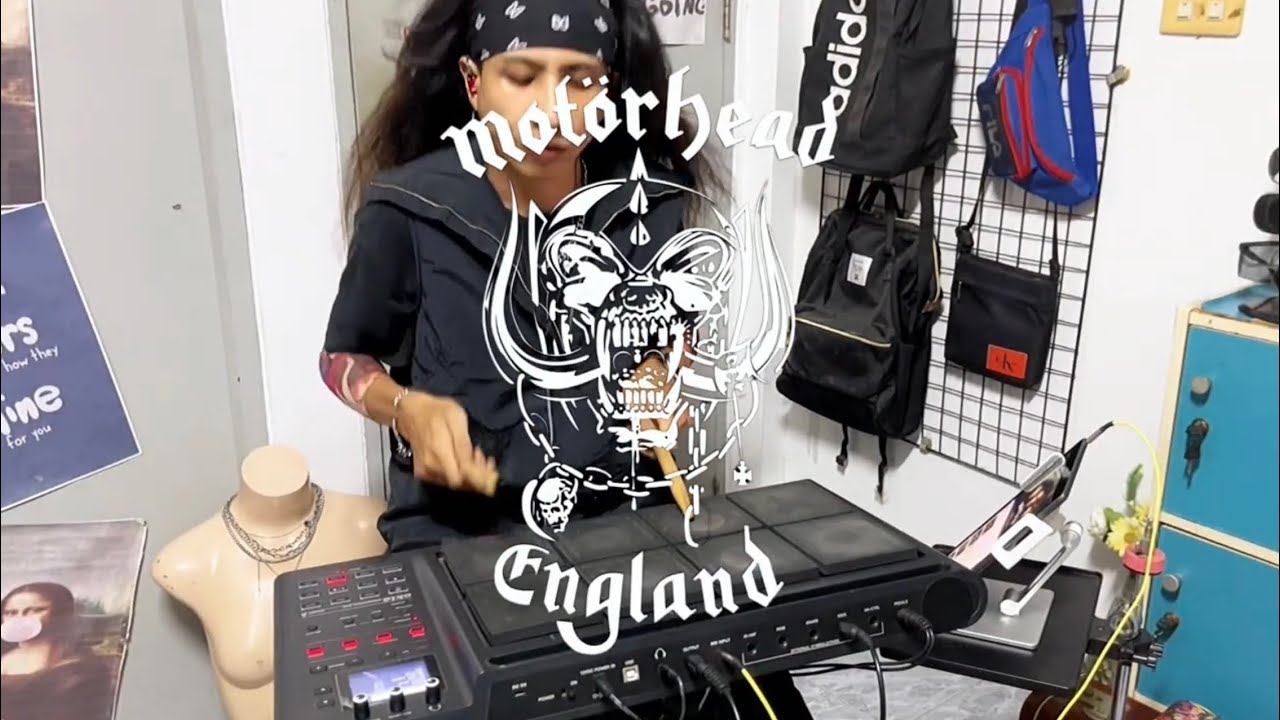 Overnight Sensation #motörhead-DrumPad Cover 🕷️