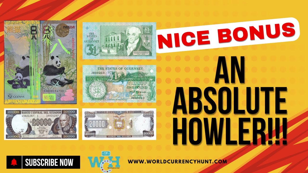 An Absolute Howler! A Couple Of Lovely Banknote Collection Find!!! @worldcurrencyhunt