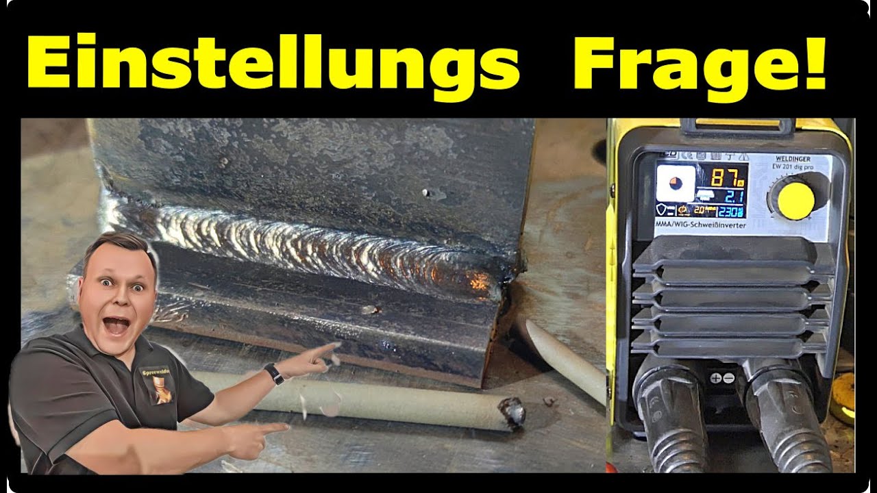 Richtige Einstellung für Stabelektroden  | Materialdicke, Schweißstrom und Elektrodendurchmesser