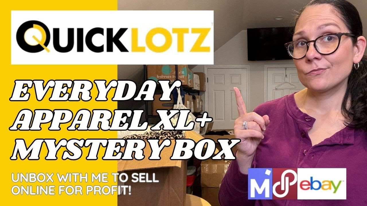 Unbox with Me - QuickLotz Everyday Apparel Mystery Box - Reselling on eBay & Poshmark for Profit