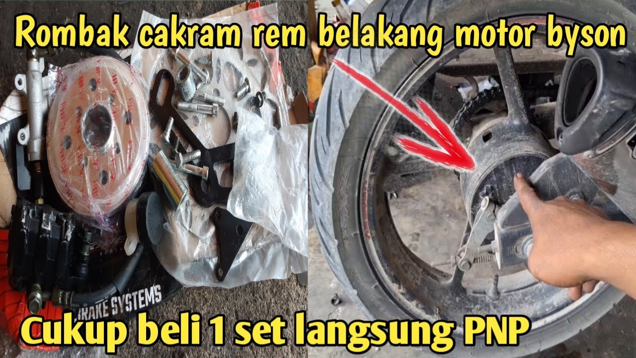 Kupas tuntas rombak cakram rem belakang yamaha byson