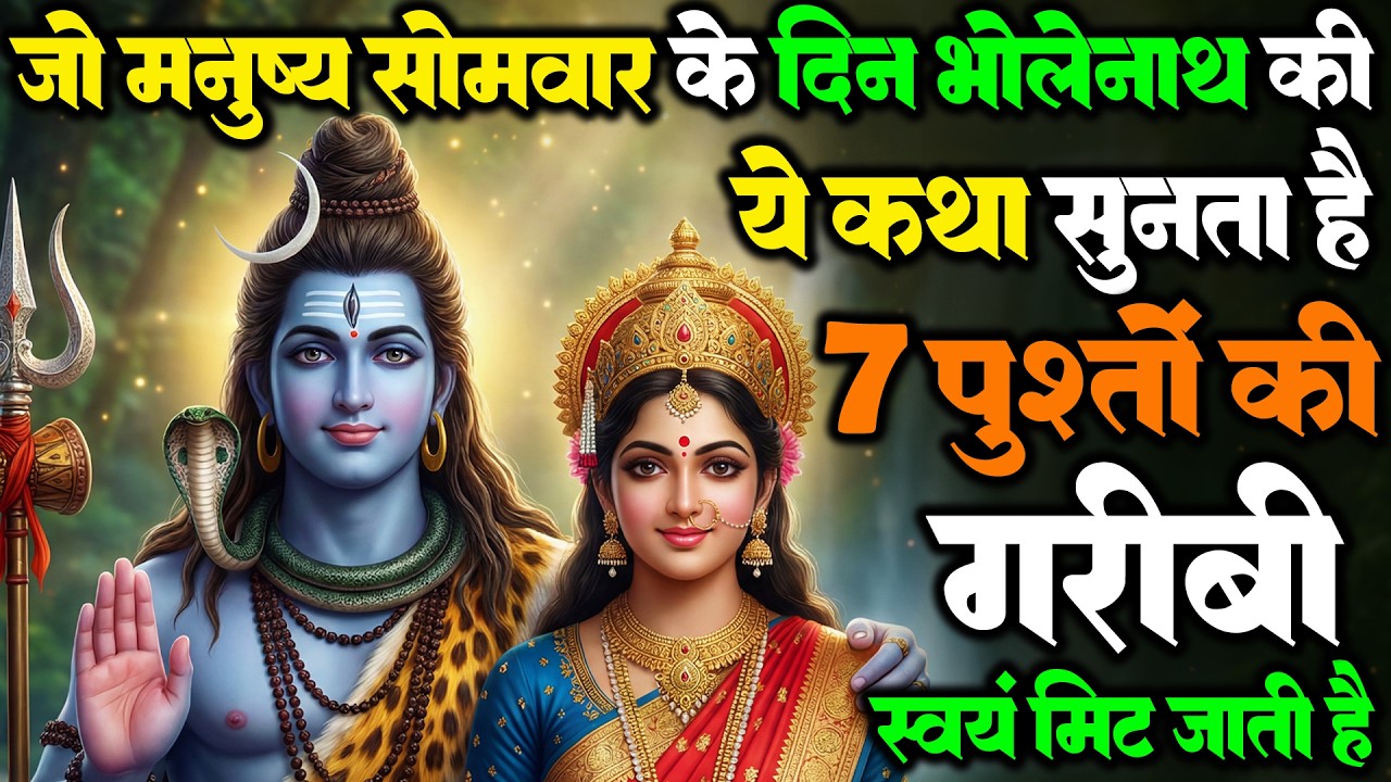 अगर 7 पीढ़ियों की गरीबी से छुटकारा चाहते हो, तो सोमवार को ये भोलेनाथ कथा ज़रूर सुनो | Vrat Katha