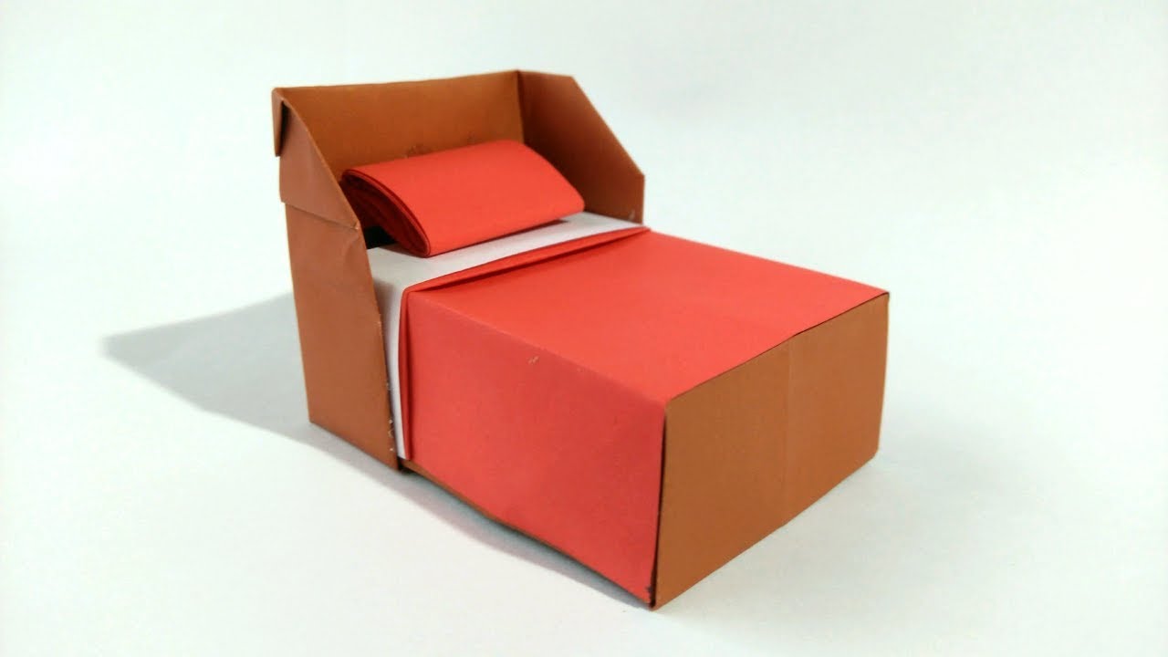 Cama de papel origami - How to Make a Paper Bed