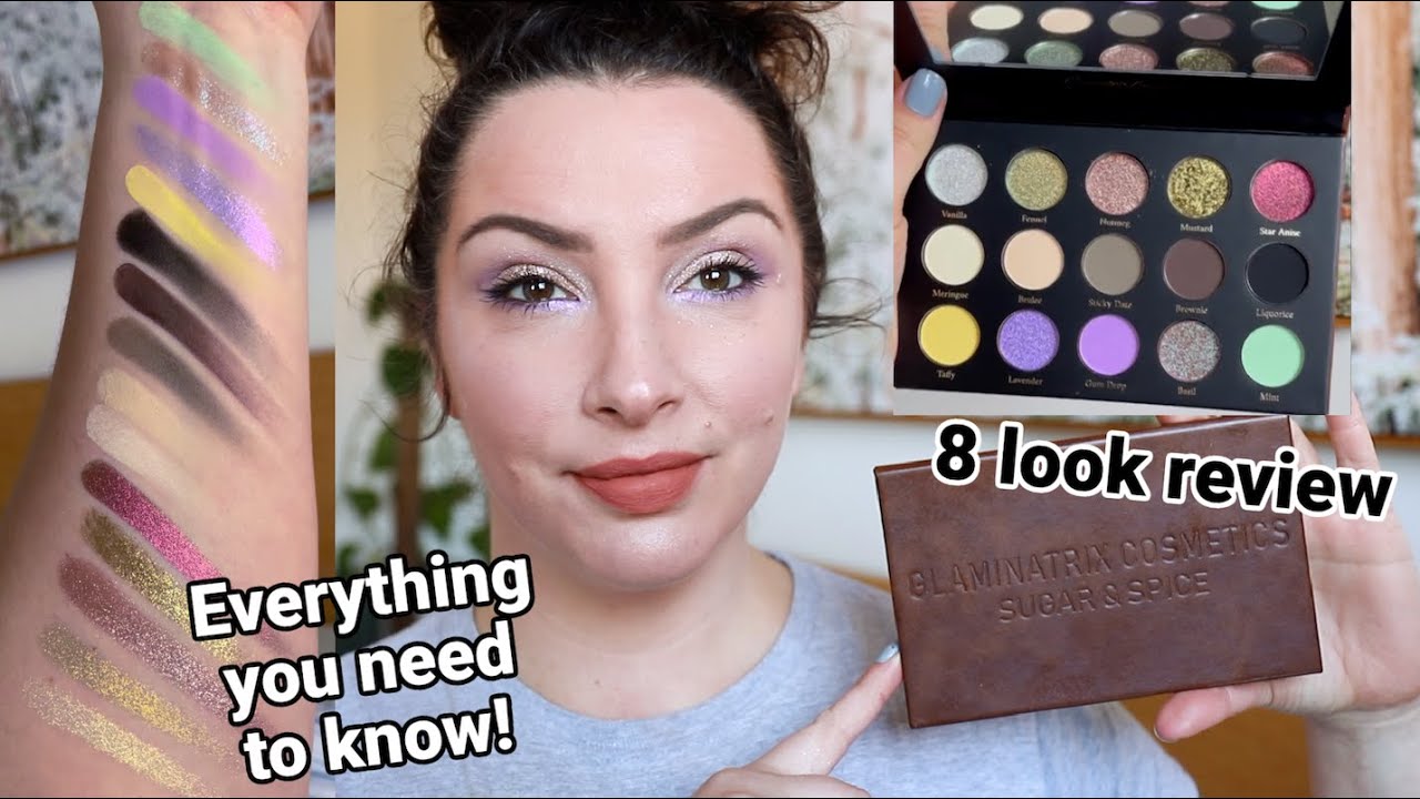 НОВАЯ палетка теней Glaminatrix Cosmetics Sugar & Spice — обзор/образы/образы