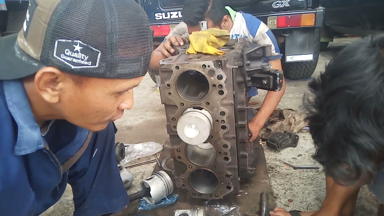 Cara Pasang Piston Toyota Dyna Rino 13B OS 50