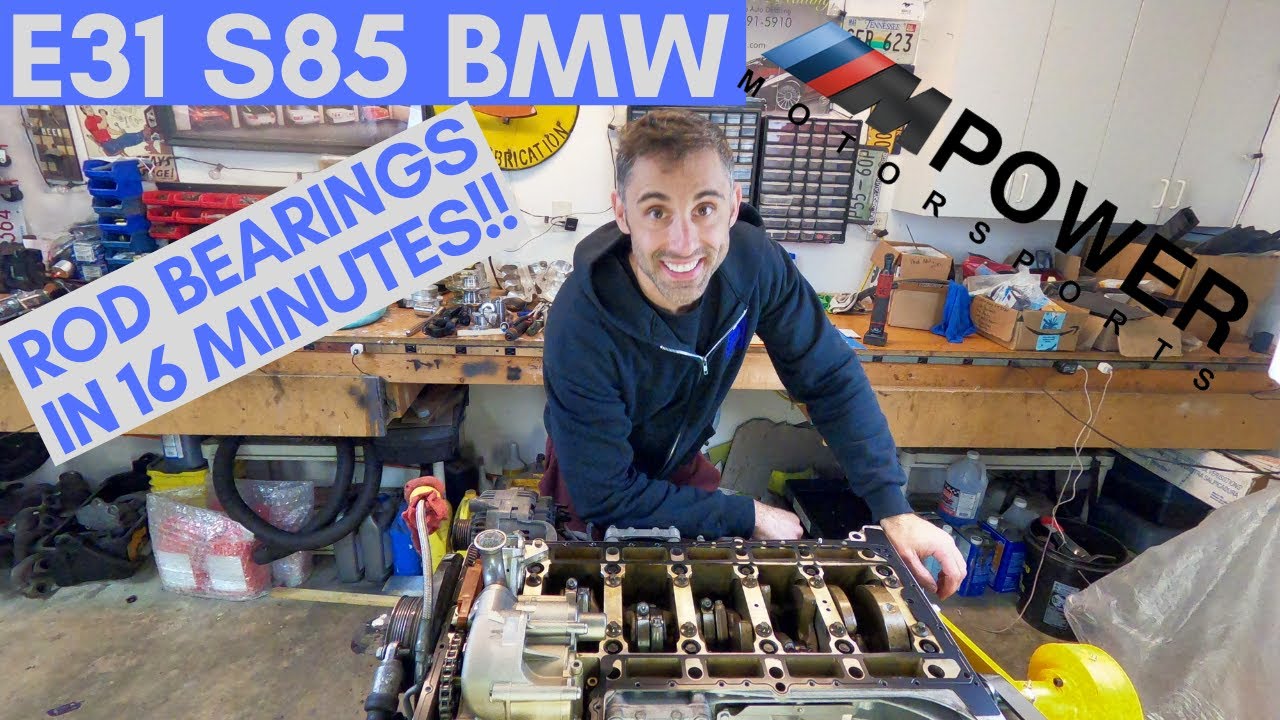 All You Need To Know About BMW S85 Rod Bearing Replacement in 16 Minutes!!
