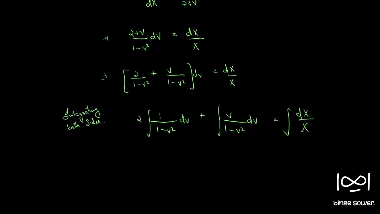 Q136 Solve dy/dx = (x+2y-3)/(2x+y-3)