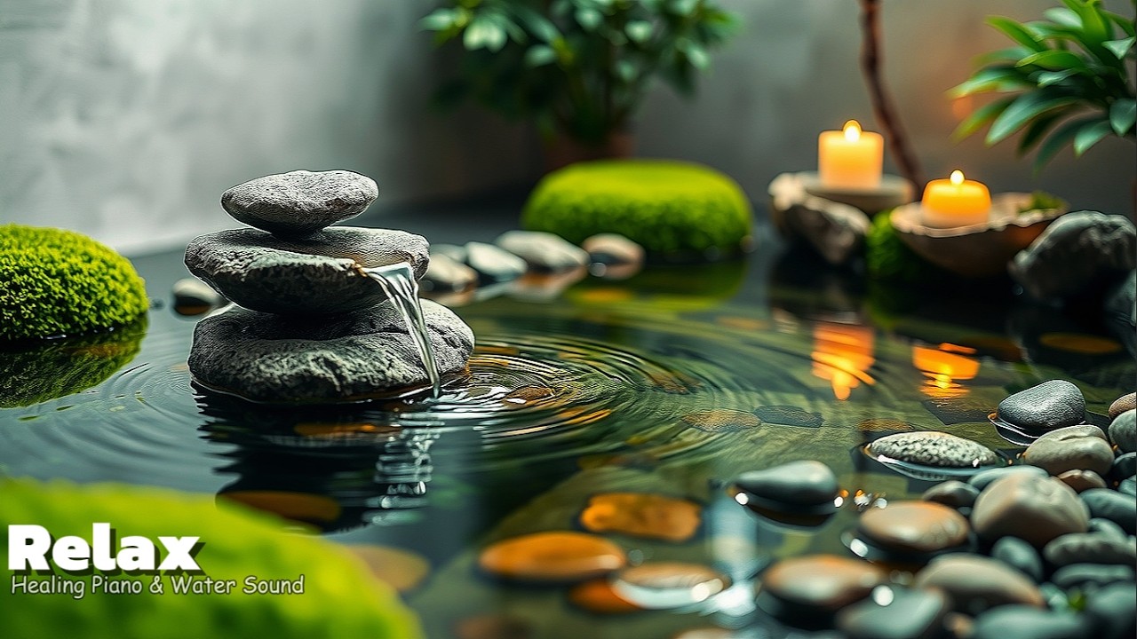 Soothing Calm Mind Music 🌿 Gentle Japanese Garden Stream for Sleep