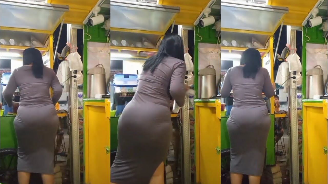 Bunda cantik semok penjual es teh laris manis!