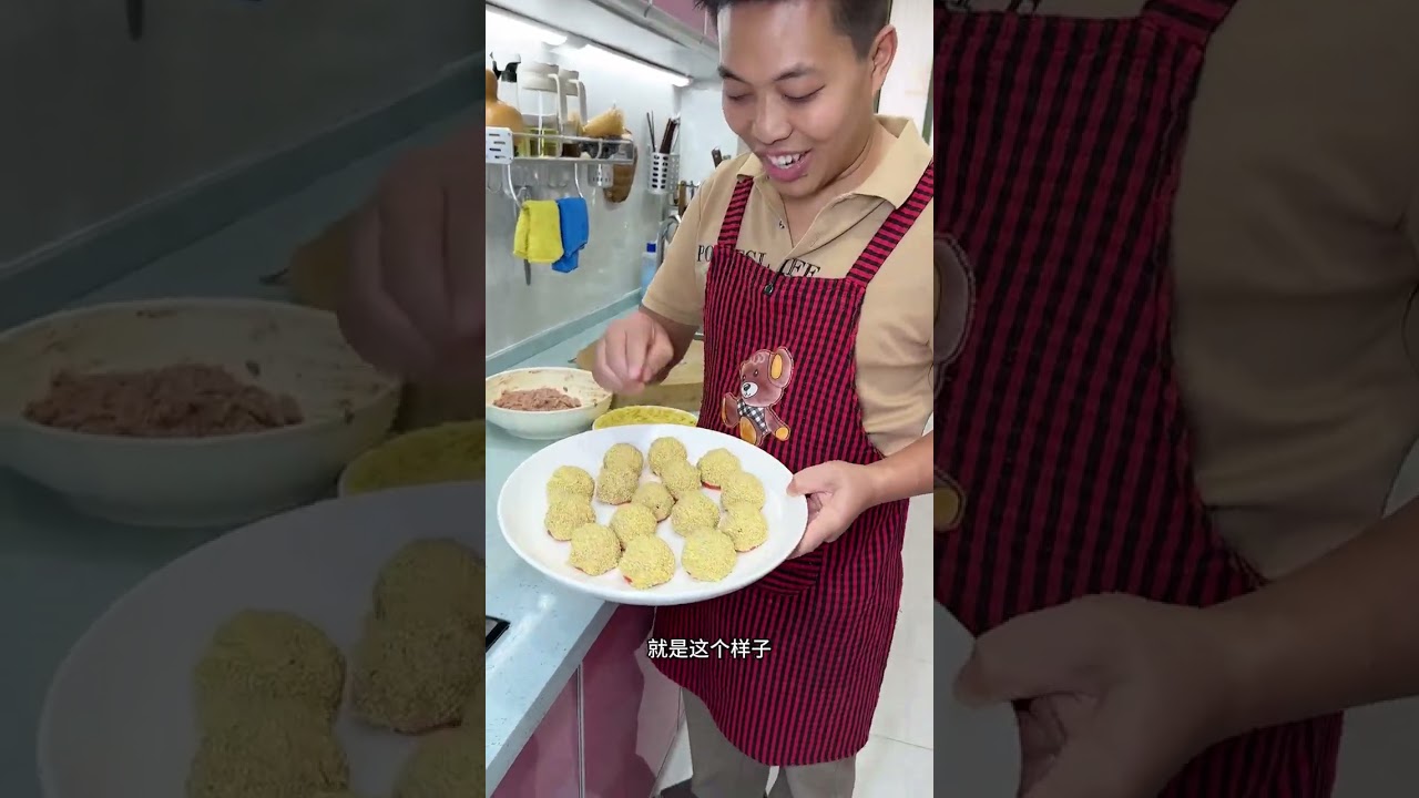 家庭#小米蒸肉丸 的做法  太好吃了#美食教程