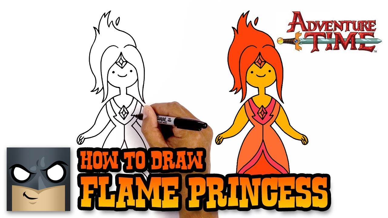 How to Draw Adventure Time | Flame Princess
