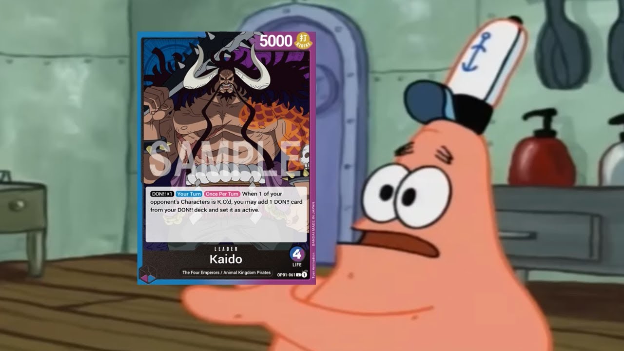 today i'm playing blurple kaido in op11 - one piece tcg
