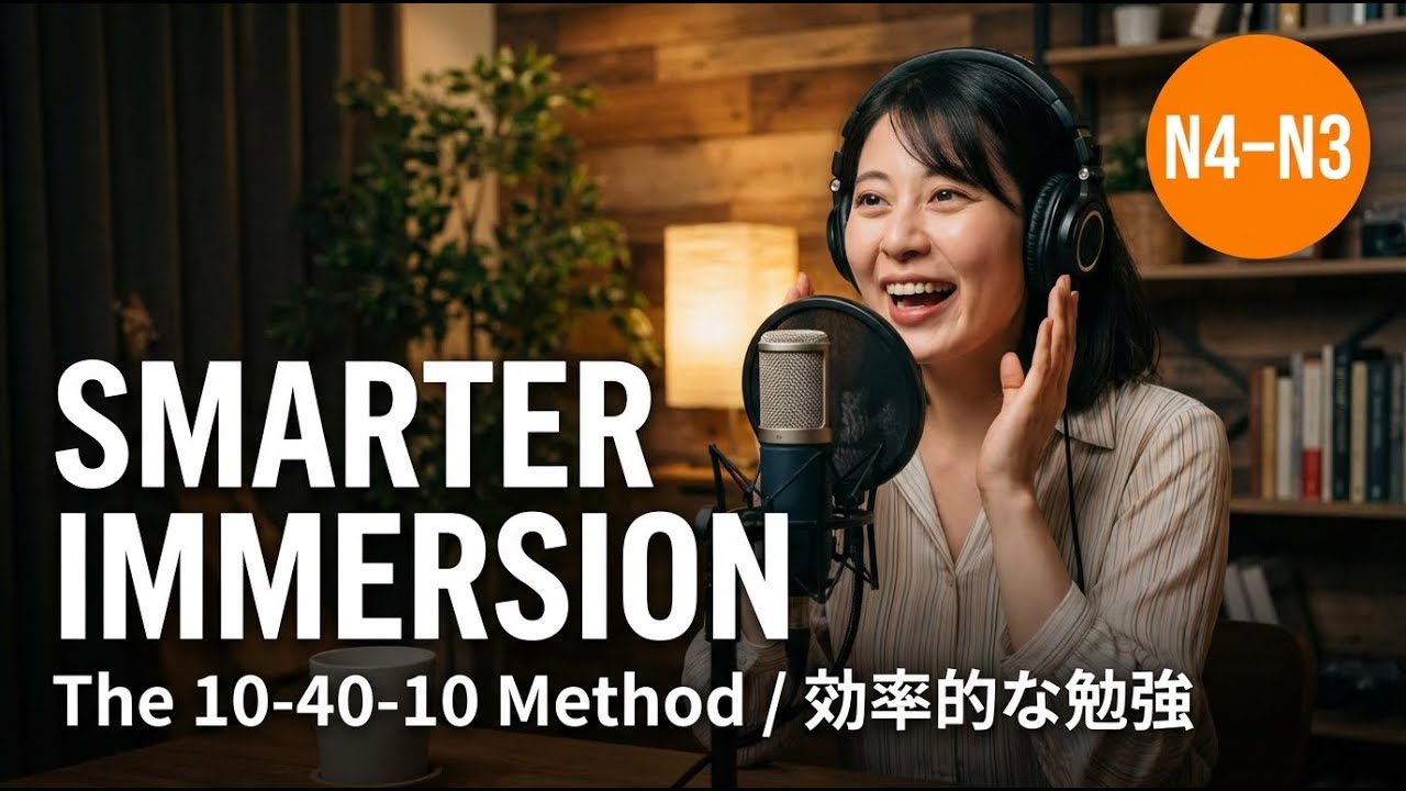 The 1-hour immersion trick: better Japanese listening practice for N4-N2 levels