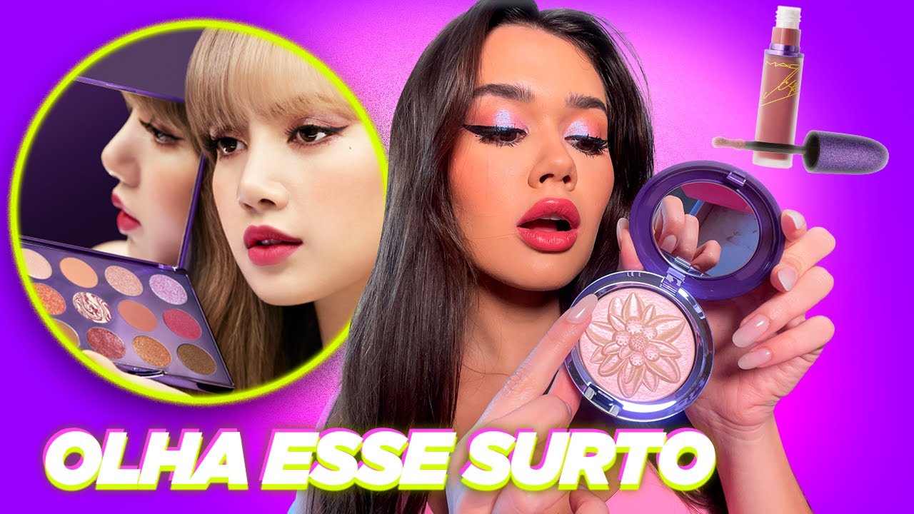 Usando MAKES DA LISA pela PRIMEIRA VEZ! (BLACKPINK lover 💜)