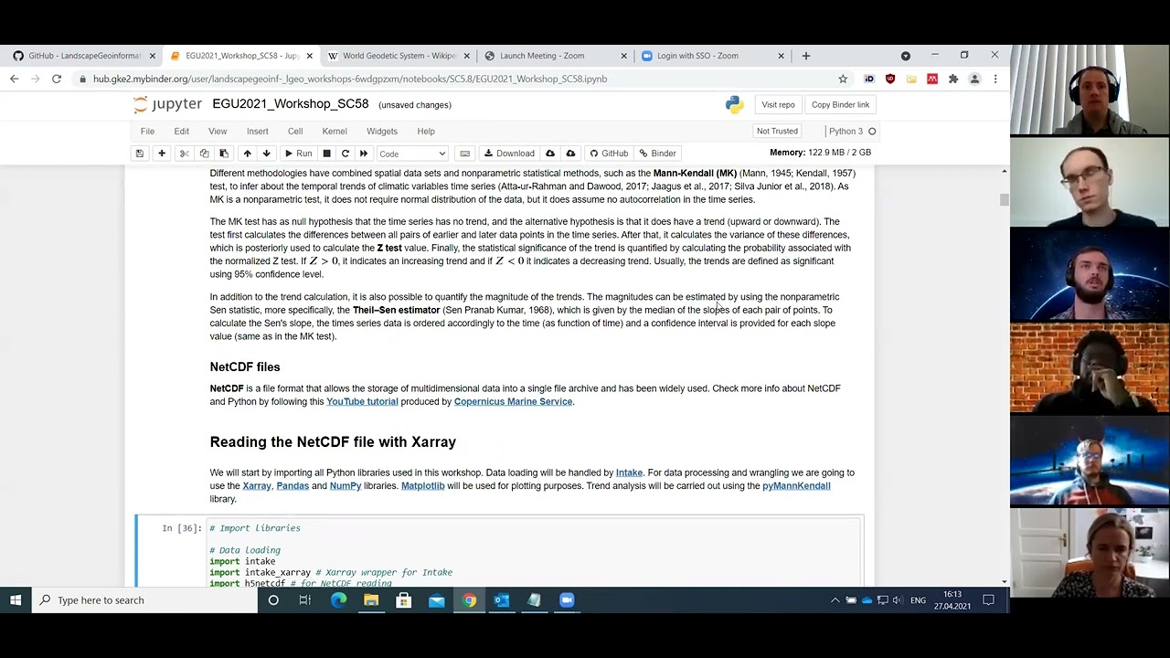 Spatio-temporal trend analysis of gridded climate data using Python | Tartu Geo Code Meetup