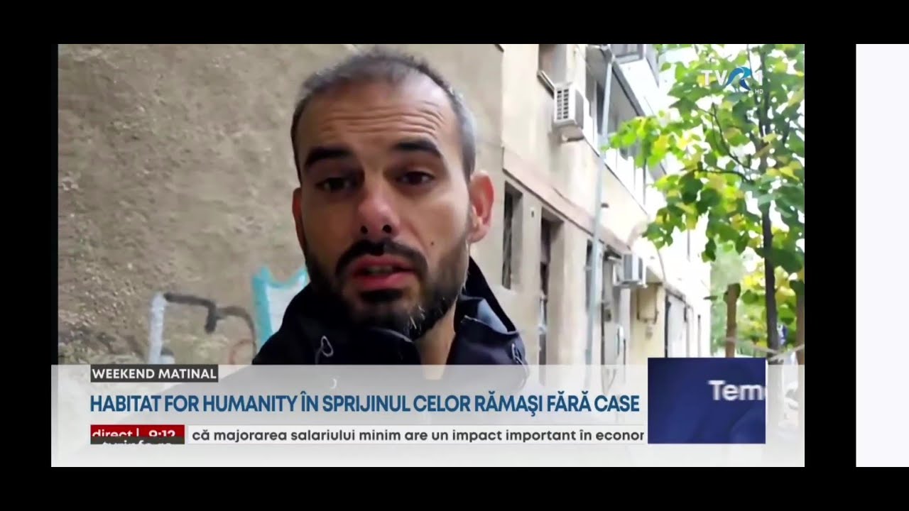 Live la TVR 1: Habitat for Humanity sprijina familiile afectate de explozia din Rahova