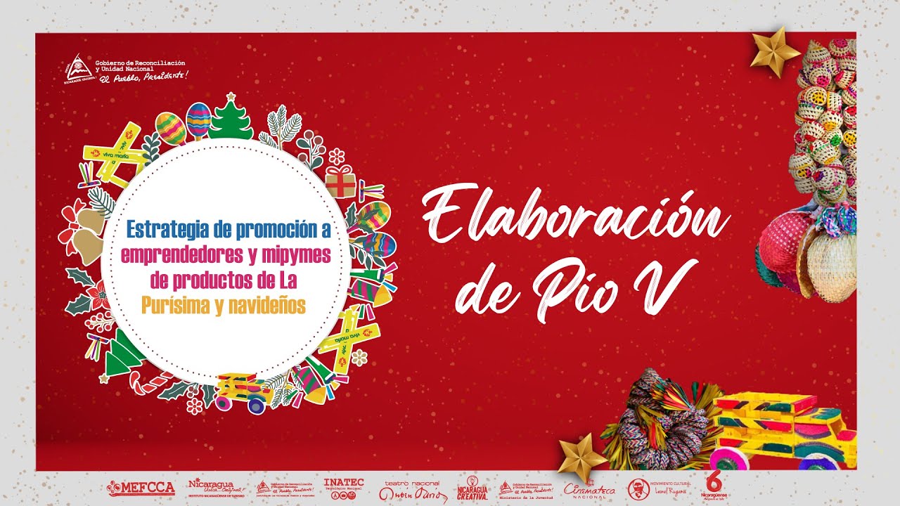 Elaboración del postre nicaragüense Pío V