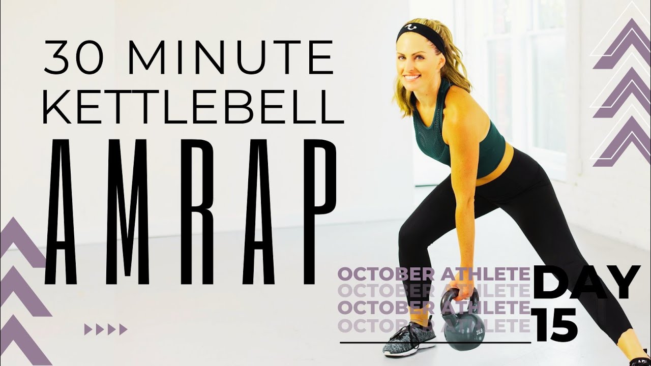 30-Minute Kettlebell AMRAP Workout | Home Workout for Strength & Cardio