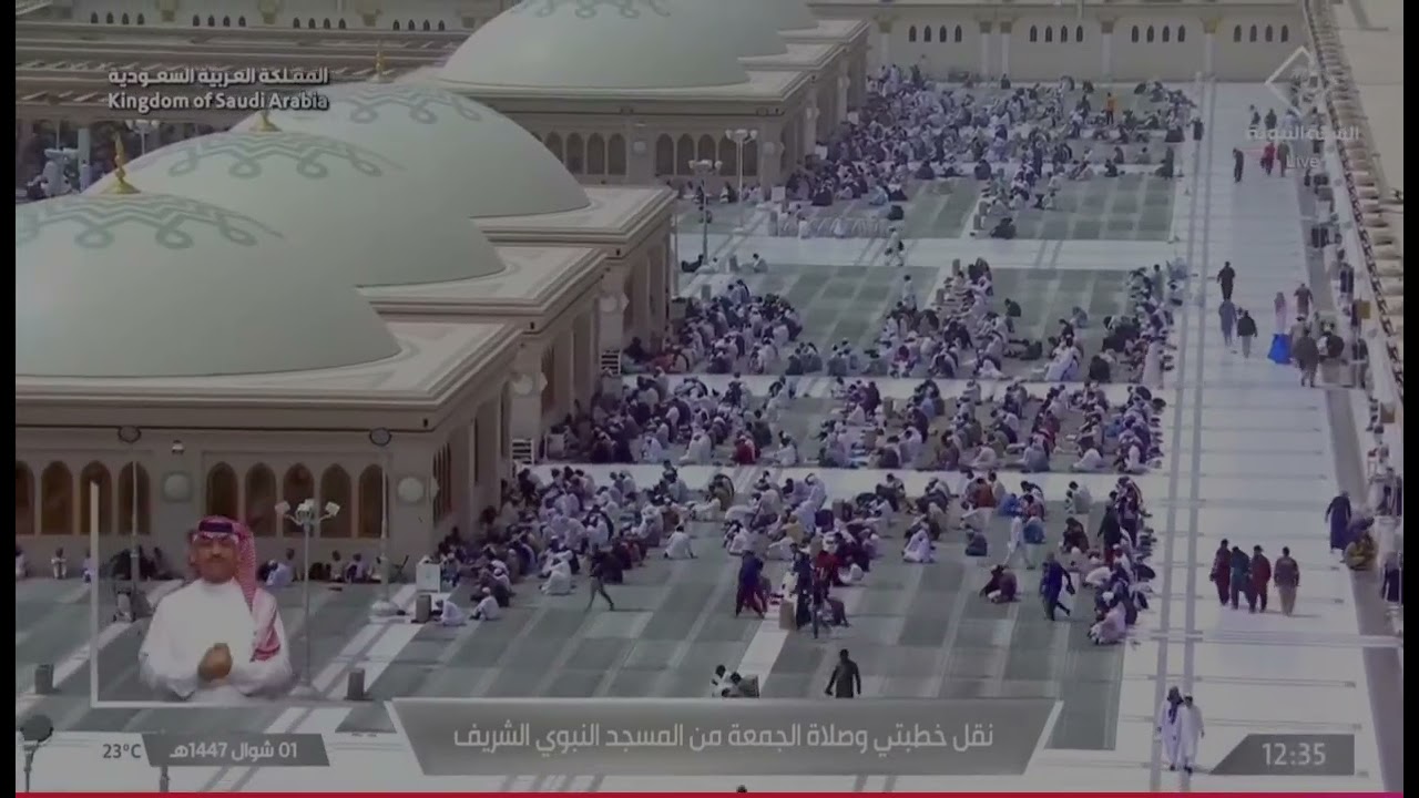 خطبة الجمعة من الحرم النبوي للشيخ د. عبدالمحسن القاسم حفظه الله يوم ١٤٤٧/١٠/١هـ عيد الفطر 