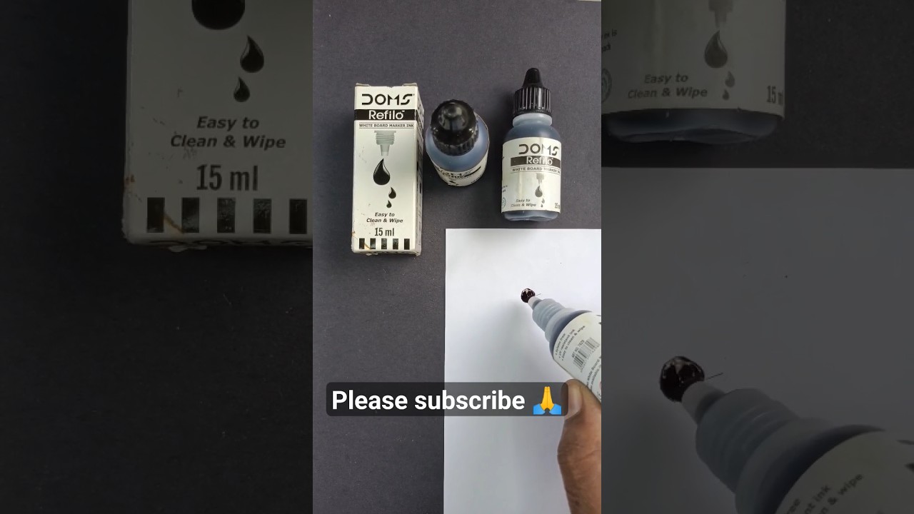 Doms white board marker ink #shorts #shortsfeed #youtubeshorts #unboxing #stationery #trendingshort🙏