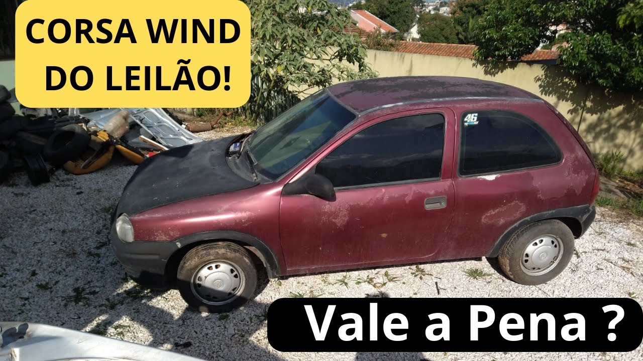 Corsa Wind 96 Vermelho Goya do leilão da PRF - Será que choro ou comemoro?