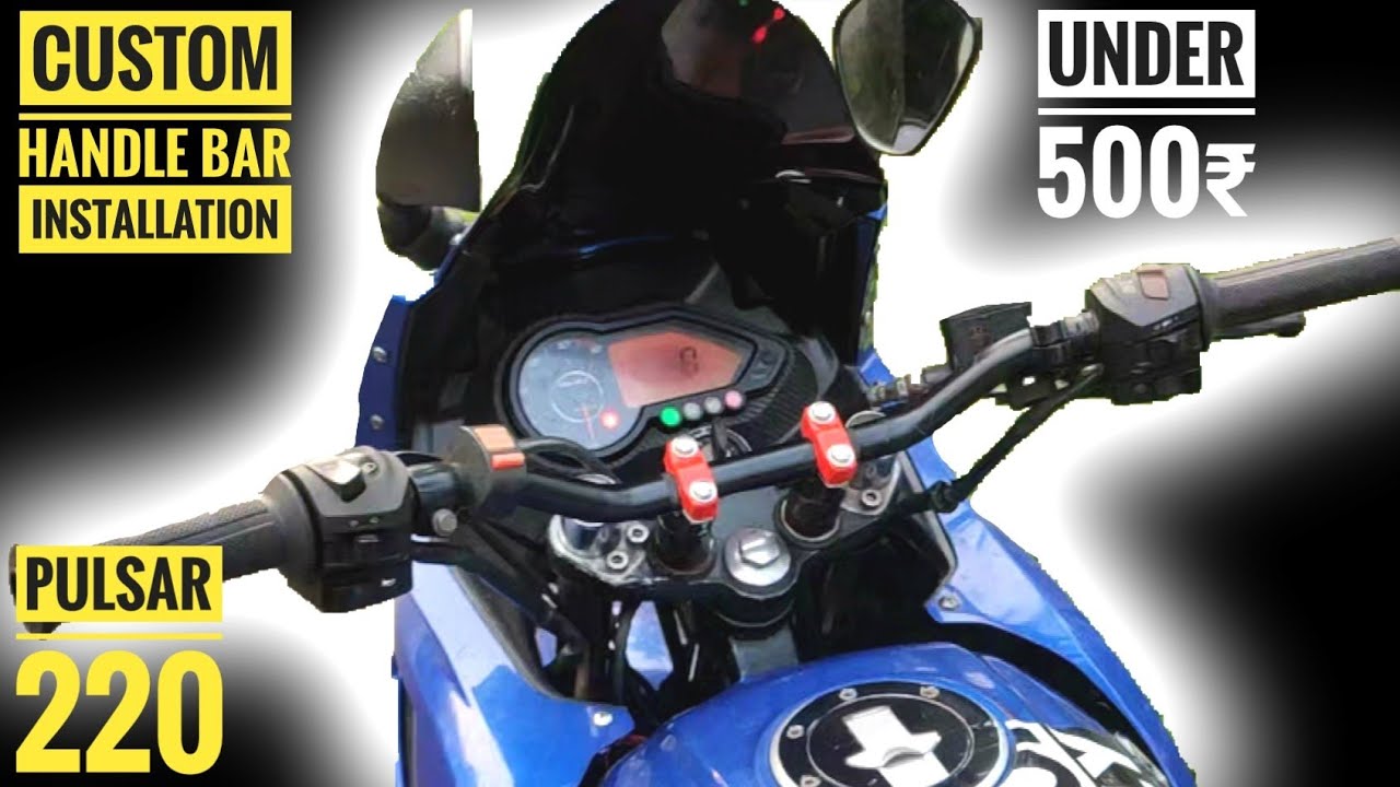 how to install bar handle in pulsar 220, 180, 180f. at  low cost,  yamaha fz handle
