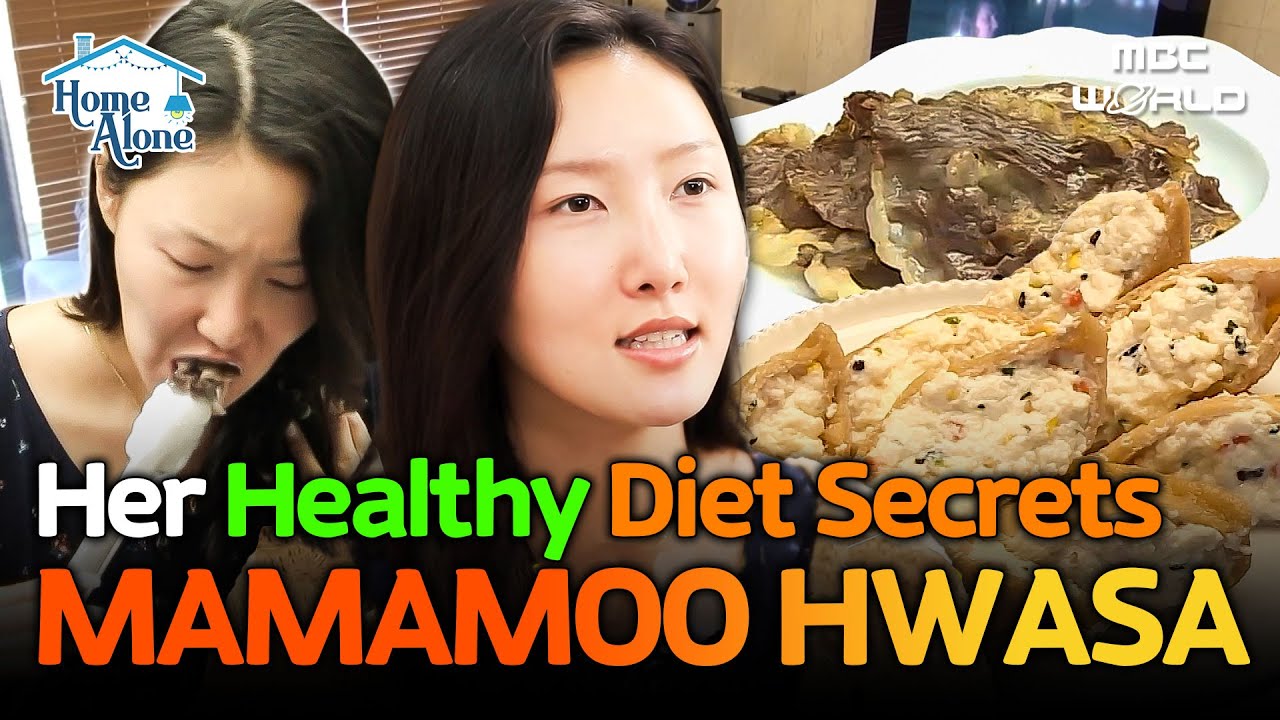 [Sub] Mamamoo Hwasa's Healthy Meal Routine Reveal💪Tofu Sushi & Grilled Beef #MAMAMOO #HWASA
